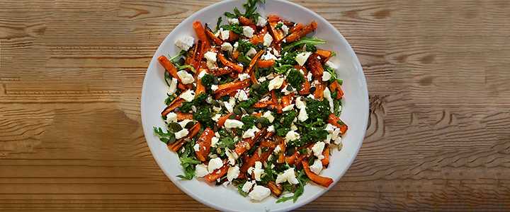 Roast Carrot Salad with Salsa Verde