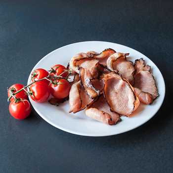 Sweet black back bacon - sliced