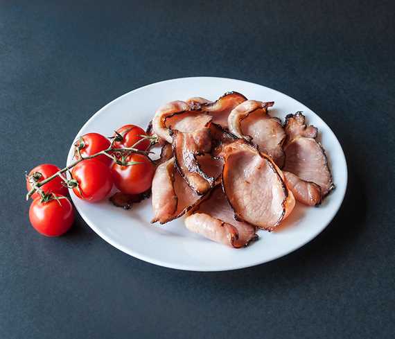 Sweet black back bacon - sliced